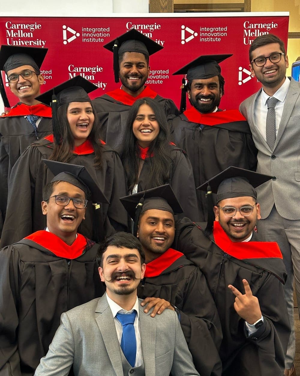 Carnegie Mellon graduation with friends